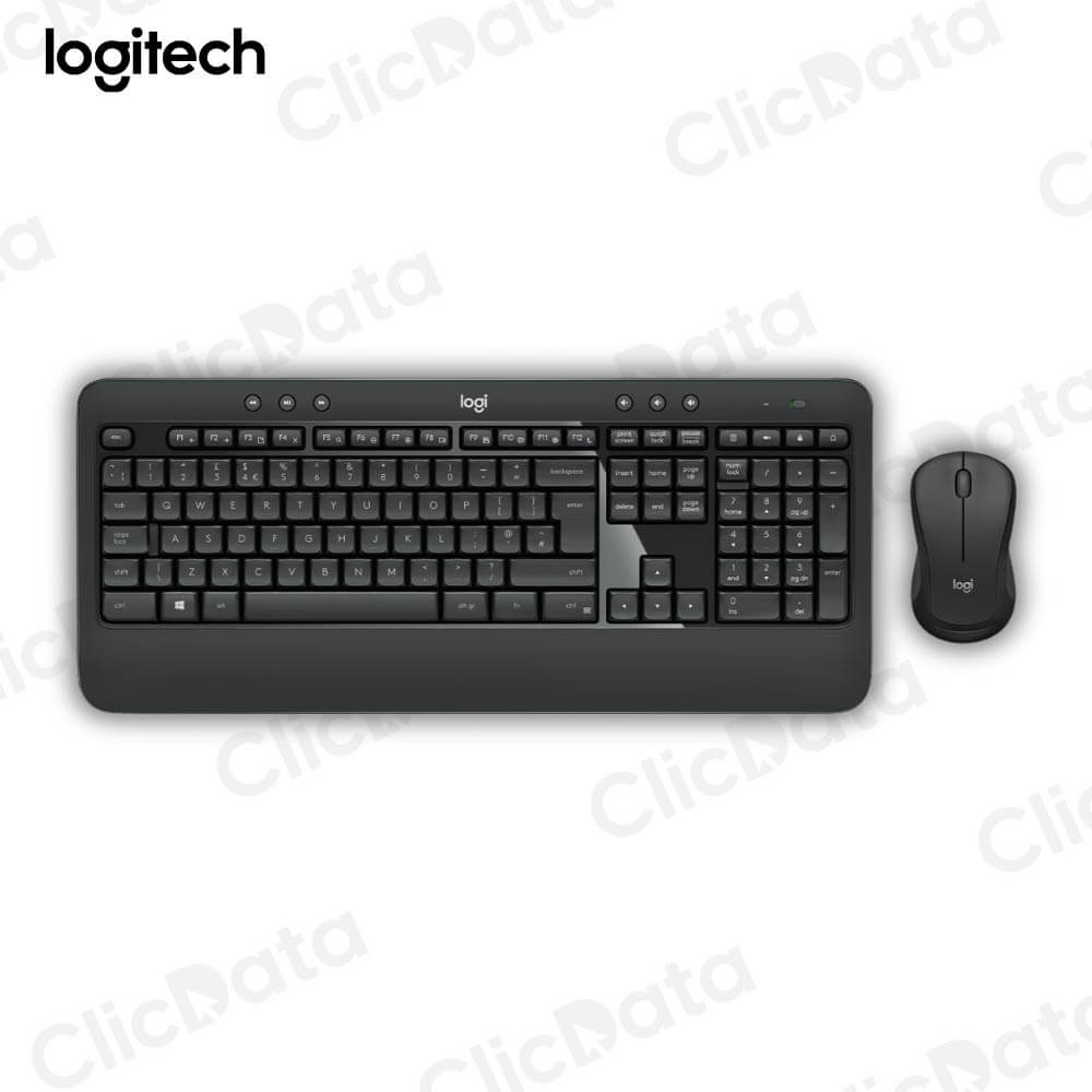 Pack Teclado y Mouse Logitech MK-540 Negro Conexión Inalámbrica