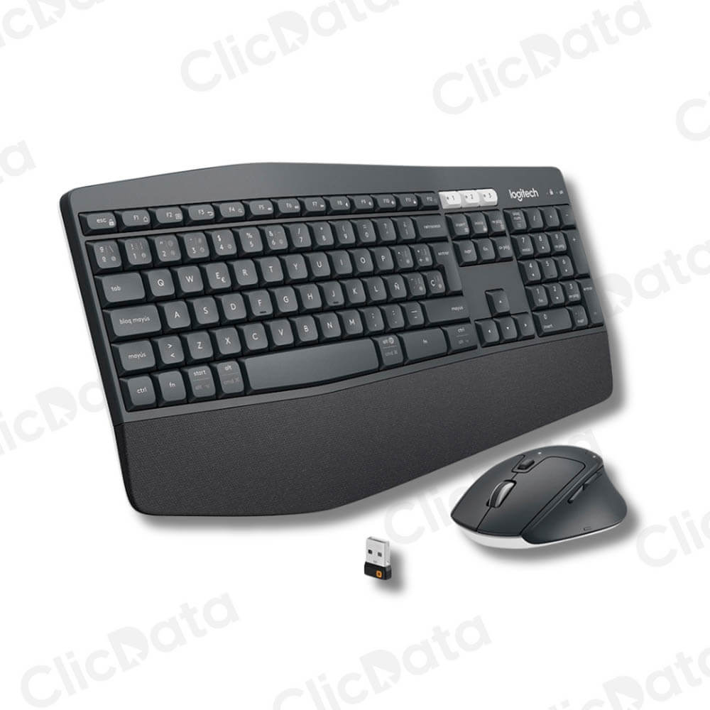 Pack Teclado y Mouse Logitech MK-850 Negro Conex.USB y Bluetooth