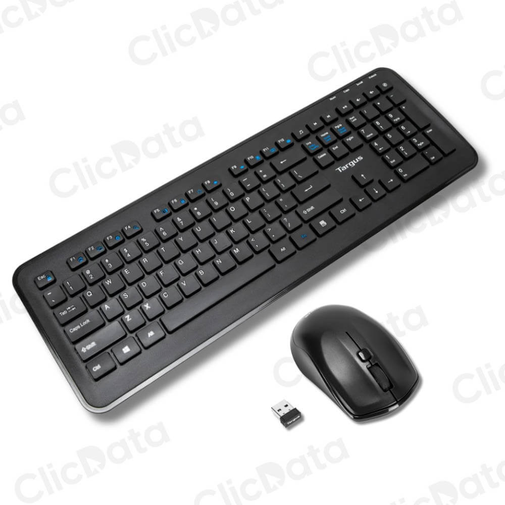 Pack Teclado y Mouse Targus KM610 Negro Receptor USB AKM610ES