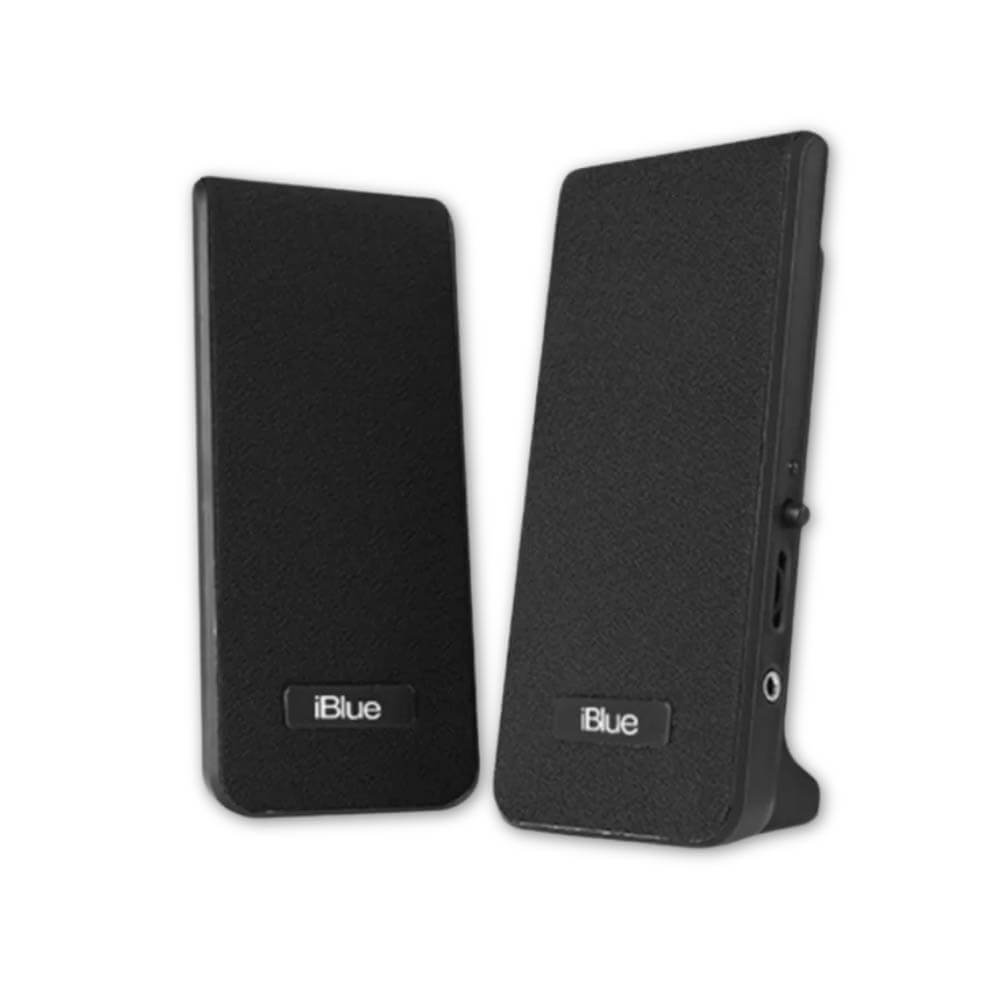 Parlante Iblue 2.0 Multimedia Black 3.5Mm/Usb Power (Ms-232-Bk)