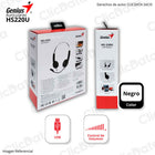 Audífono C/Microf Genius HS220U Usb Negro (31710020400)