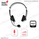 Audífono C/Microf Genius HS230U Negro Usb-A (31710021400)