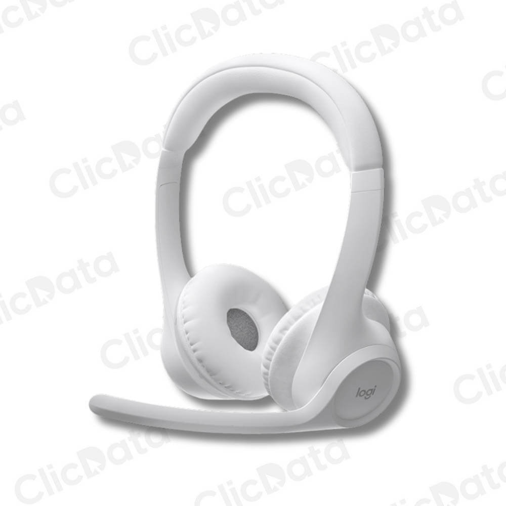Audífono  C/Microf Logitech Zone 300 Bluetooth, 20Hrs Blanco 981-001416