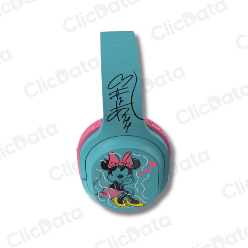 Audífono Xtech C/Microf XTH-D660MM Minnie Bluetooth/3.5Mm 40Mm 8H Plegables Blue/Rose XTH-D660MM