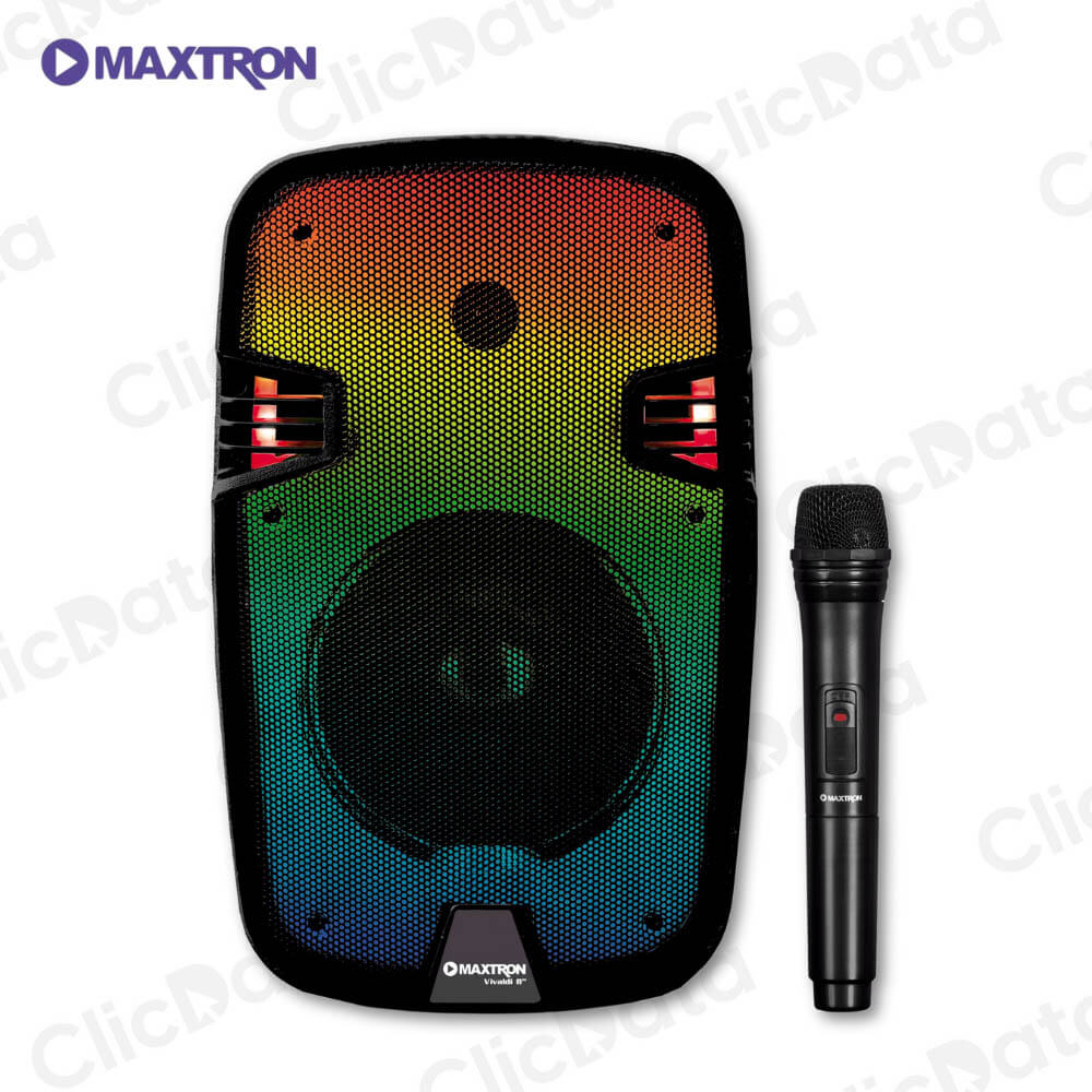 Equipo de sonido Libidum 8" - MX321VB negro Bluetooth Luz RGB