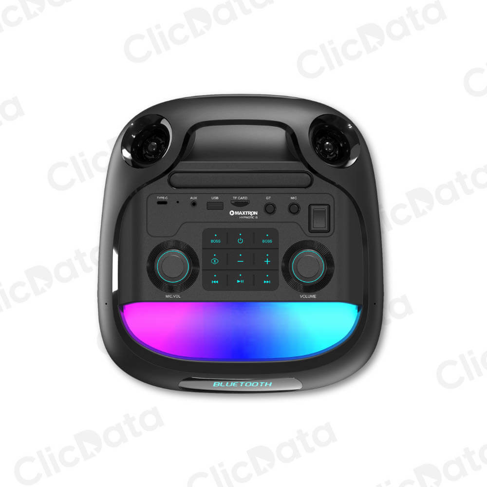 Equipo de sonido Maxtron Hypnotic 6 MX608d Iluminación LED RGB Ring Light