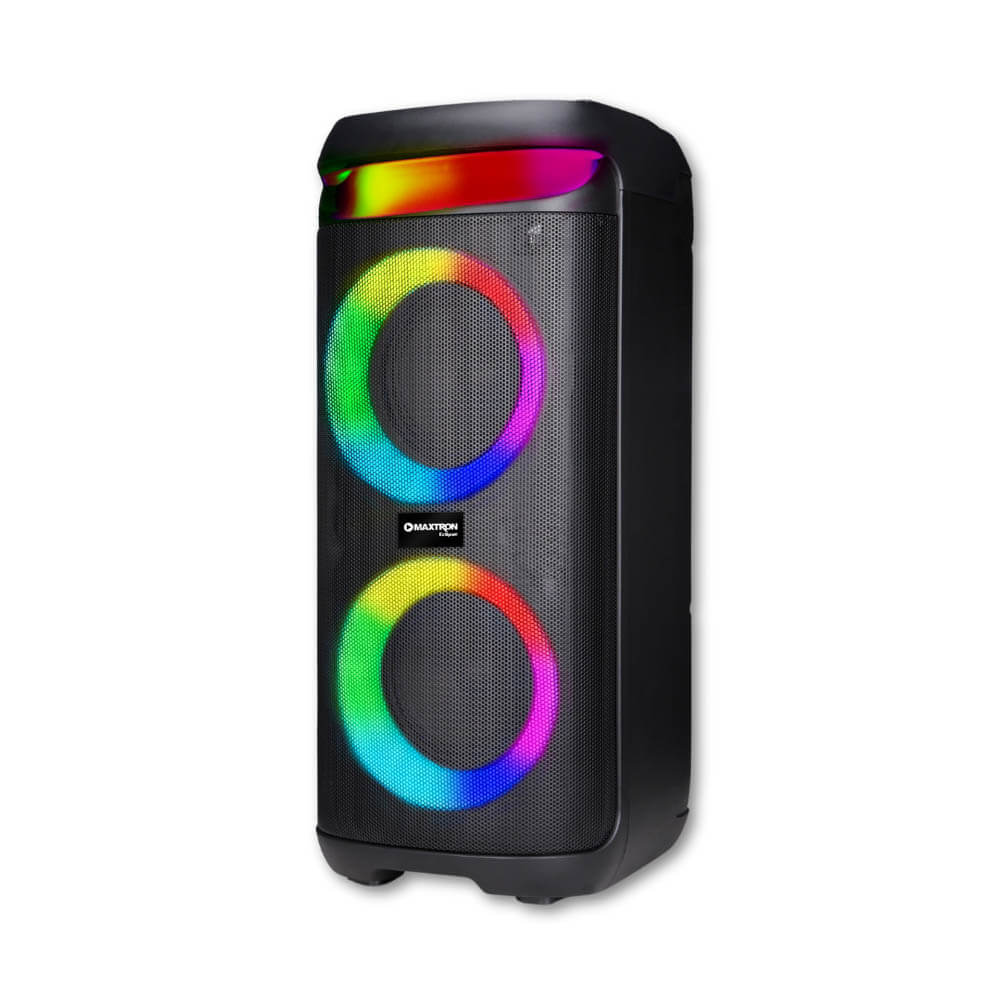 Equipo de sonido Maxtron Eclipse MX 605 negro Bluetooth Luz RGB