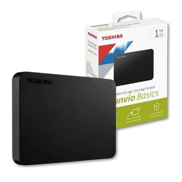 Disco duro externo Toshiba Canvio Basics, 1 TB, USB 3.0, 2.5", Negro.