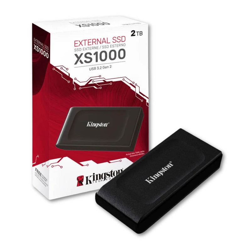 Disco externo Kingston XS1000, 2TB, USB 3.2 Gen 2 Tipo-C