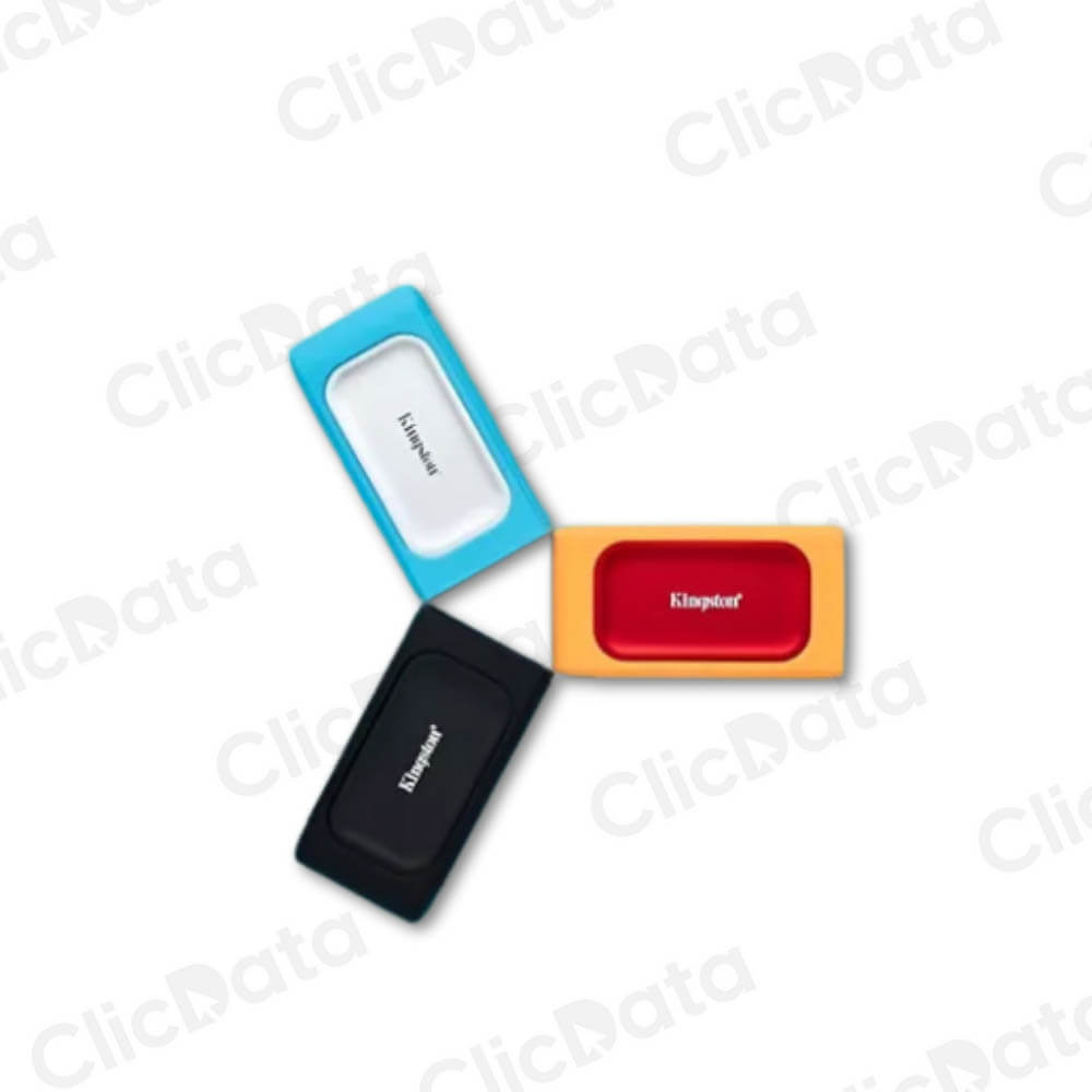 Paquete de 3 fundas de goma Kingston para SSD XS (negro, azul, naranja)