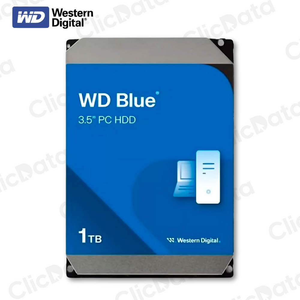 Disco Duro Interno WD10EARZ 1TB Western Digital SATA 6GB/s, 3.5" 5400rpm, Cache 64MB