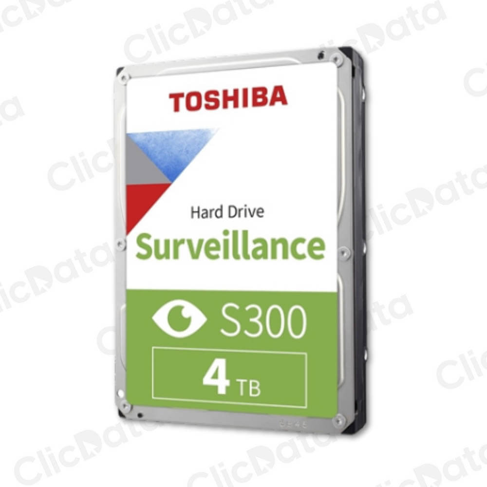 Disco duro Interno Toshiba Surveillance S300, 4TB SATA 6.0Gb/s, 5400rpm, 256MB Cache, 3.5".