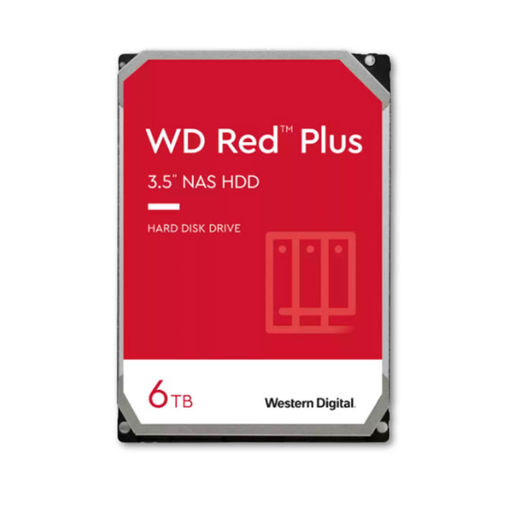 Disco duro interno WD Red Plus WD60EFPX, 6TB, SATA, 5400rpm, 3.5", Cache 256MB