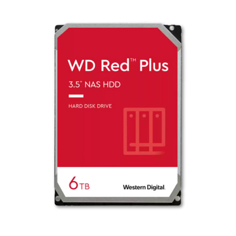 Disco duro interno WD Red Plus WD60EFPX, 6TB, SATA, 5400rpm, 3.5", Cache 256MB