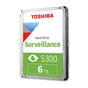 Disco duro Interno Toshiba Surveillance S300, 6TB SATA 6.0Gb/s, 5400rpm, 256MB Cache, 3.5".