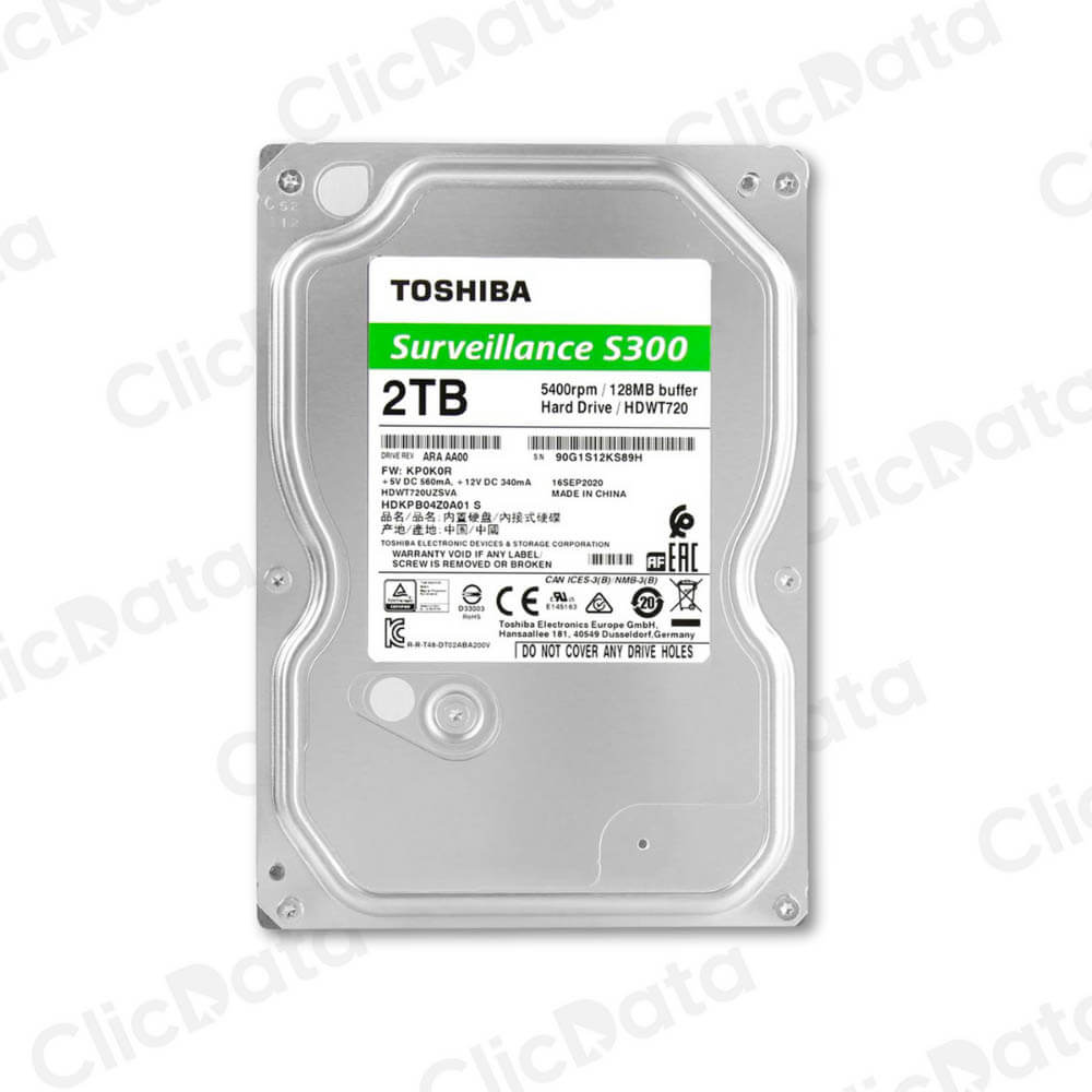 Disco duro Interno Toshiba Surveillance S300, 6TB SATA 6.0Gb/s, 5400rpm, 256MB Cache, 3.5".