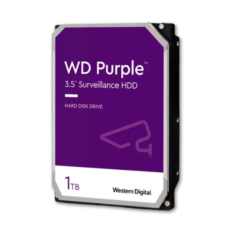 Disco duro Interno WD Purple, 1TB, SATA 6.0 Gb/s, 5400 RPM, 64MB Cache, 3.5".