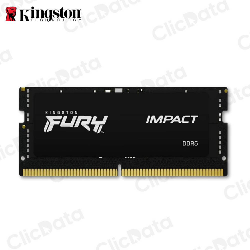 Memoria SO-DIMM Kingston Fury Impact 16GB DDR5-5600MHz, PC5-44800, CL40, 1.1V, 262-pin