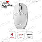 Mouse Gamer Genius Gx Scorpion M8250 Ai Copiloto Recargable Inalambrico/Bt 3200 Dpi 6-Botones Rgb Blanco (31060001400)