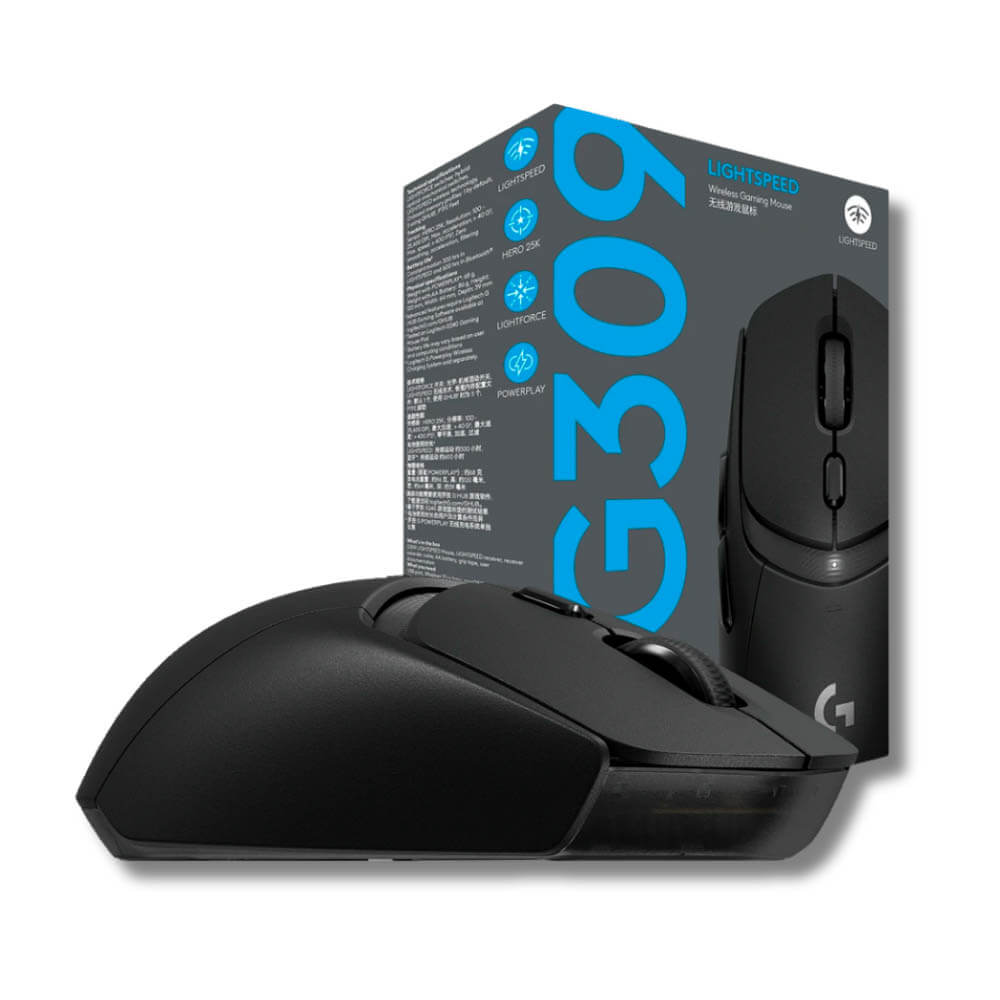 Mouse Gamer Logitech G309 Lightspeed Inalámbrico/Bt 25K Dpi Lightforce Negro (910-007197)
