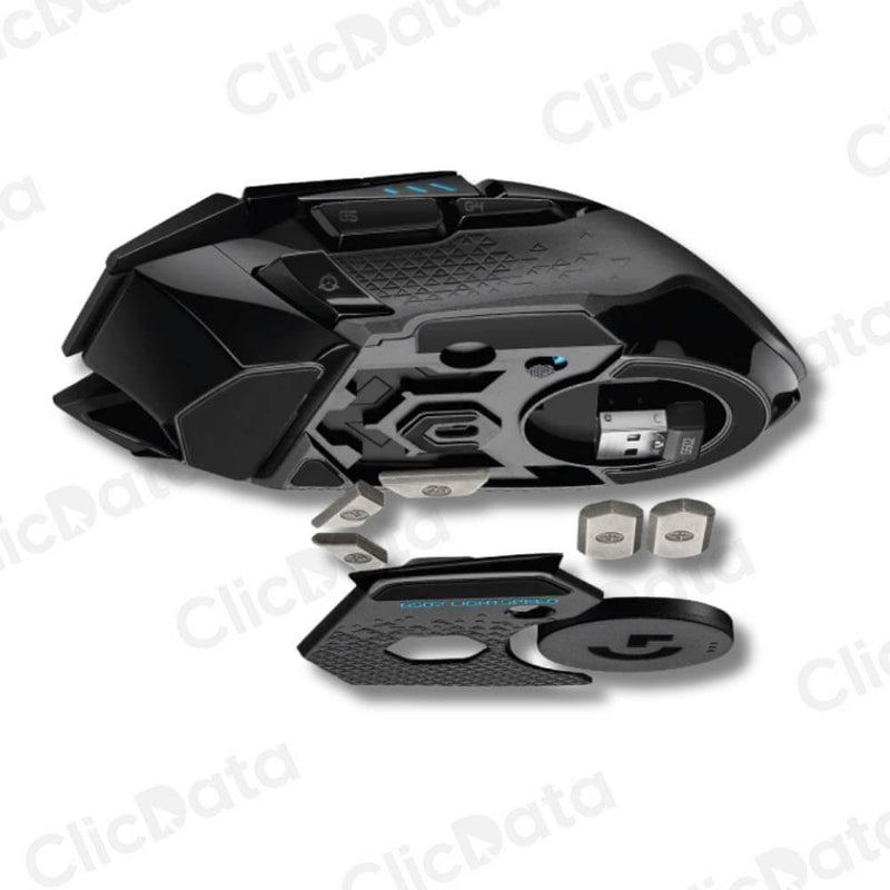 Mouse Gamer Logitech G502 Ligthspeed Inalámbrico Negro (910-005565)