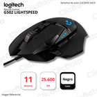 Mouse Gamer Logitech G502 Ligthspeed Inalámbrico Negro (910-005565)