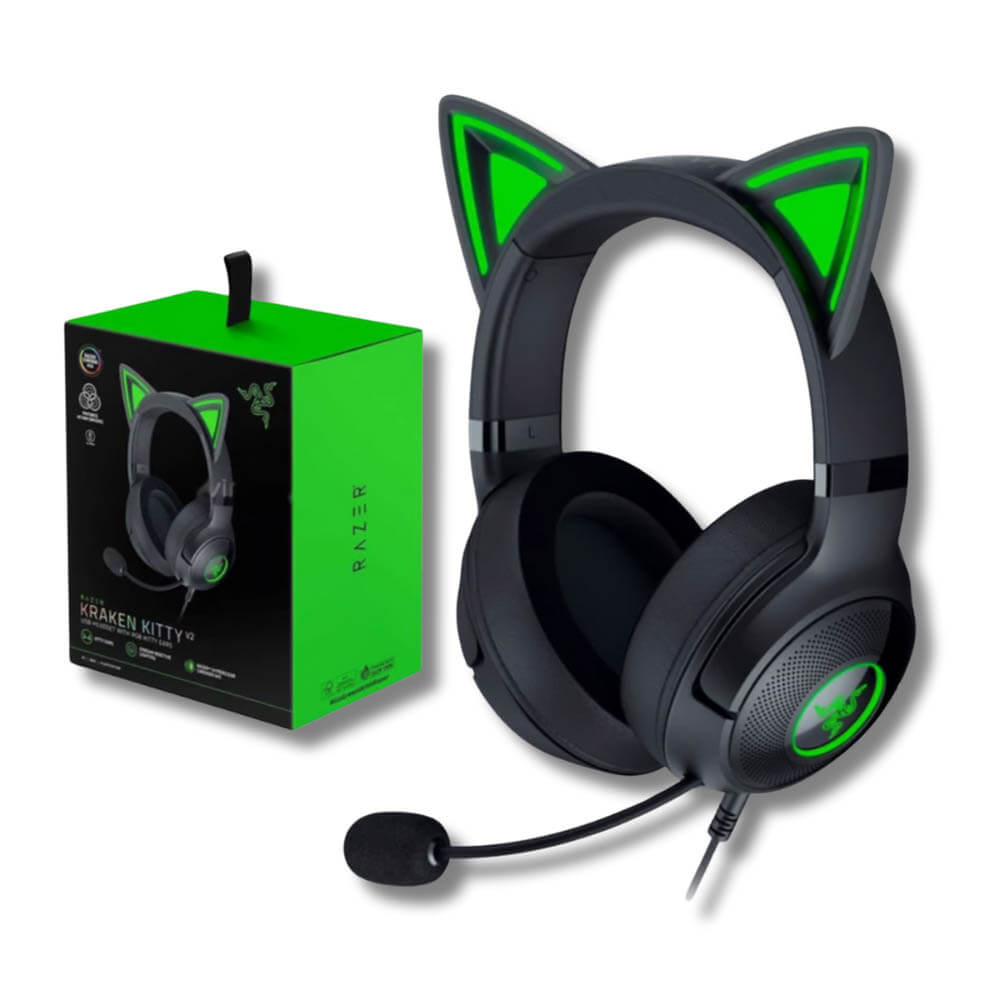 Audifono C/Microf. Razer Kraken Kitty V2 Chroma Usb Black (Rz04-04730100-R3U1)