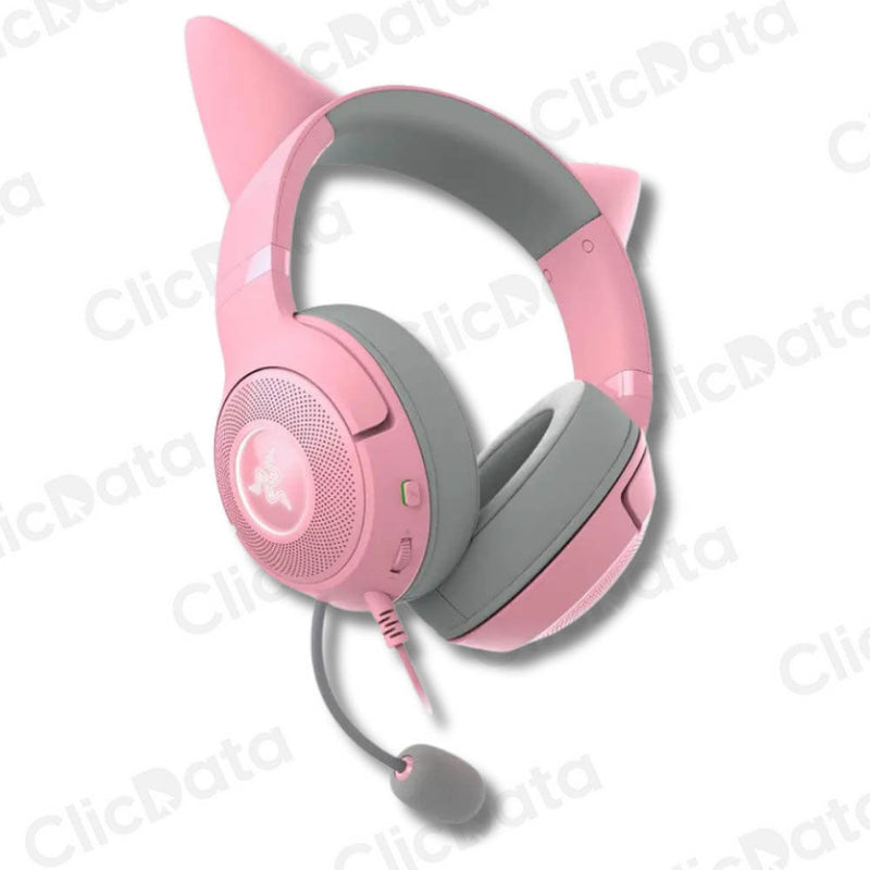 Audifono C/Microf. Razer Kraken Kitty V2 Chroma Usb Quartz (Rz04-04730200-R3U1)