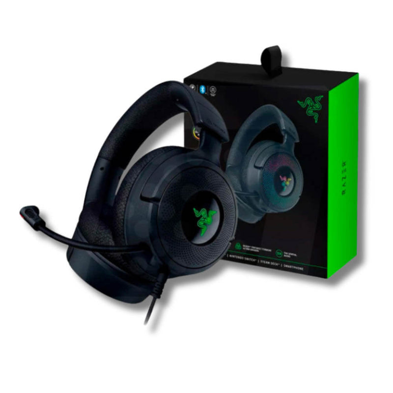 Audifono C/Microf. Razer Kraken V4 X Usb-C /Adaptador Usb-A Chroma Black (Rz04-05180100-R3U1)