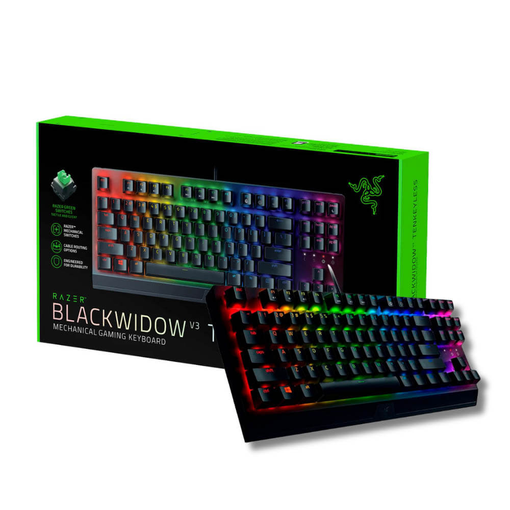 Teclado Razer Blackwidow V3 Tkl Mechanical Switch Yellow Us Chroma Black (RZ03-03491800-R3M1)