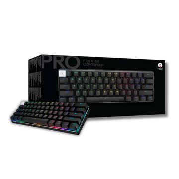 Teclado Gaming Logitech Pro X 60 Lightspeed Bt/Óptico/65 Hrs/Rgb White 920-011902