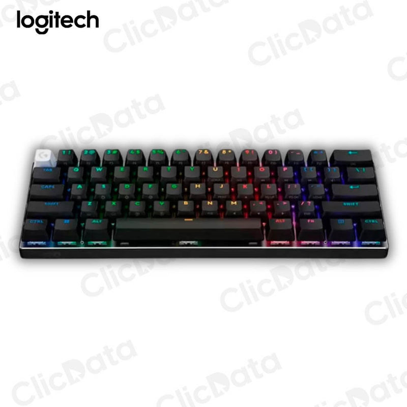 Teclado Gaming Logitech Pro X 60 Lightspeed Bt/Óptico/65 Hrs/Rgb White 920-011902
