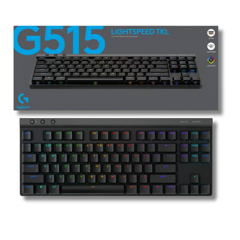 Teclado Gaming Logitech G515 Tkl Lightspeed/Bt Lightsync Rgb White 920-012423