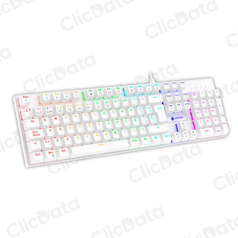 Combo Gamer Antryx GC-3100 X3 White, Teclado Switch Red, Mouse, Auriculares