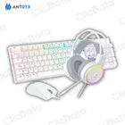 Combo Gamer Antryx GC-3100 X3 White, Teclado Switch Red, Mouse, Auriculares