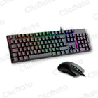Combo Gamer Antryx GC3100 X3 Black, Teclado Switch Blue, Mouse Y Auricular