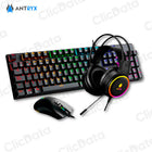 Combo Gamer Antryx GC3100 X3 Black, Teclado Switch Blue, Mouse Y Auricular