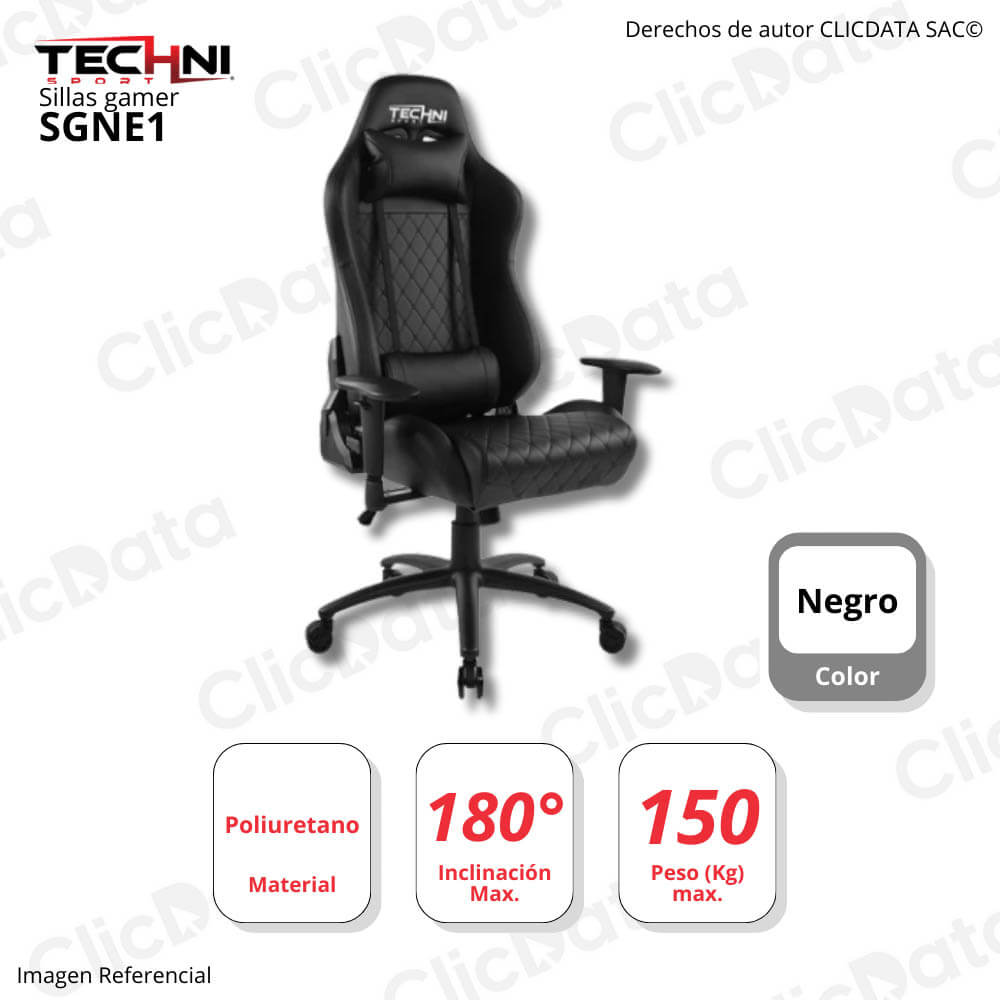 Silla Gaming Technisport ELITE NEGRO - SGNE1