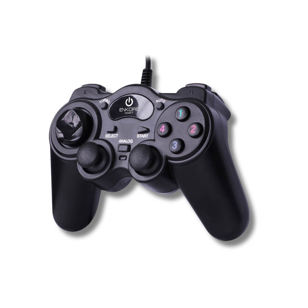 Gamepad Addict Enk G300 Negro USB 13+1 Botones de Función