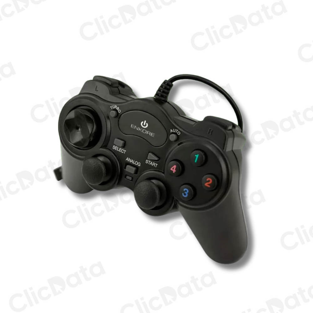 Gamepad Addict Enk G300 Negro USB 13+1 Botones de Función