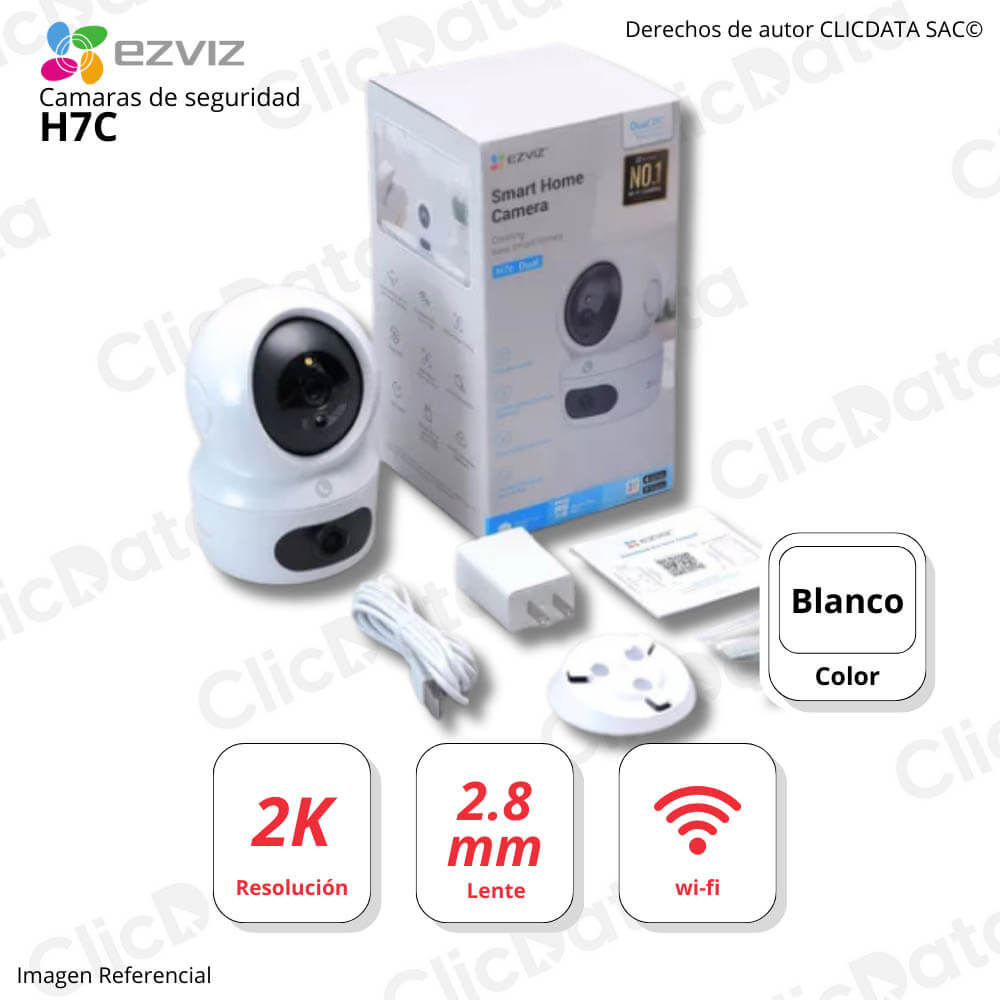 Cámara de seguridad EZVIZ H7C Dual Blanco Inalámbrica Resolución 2K