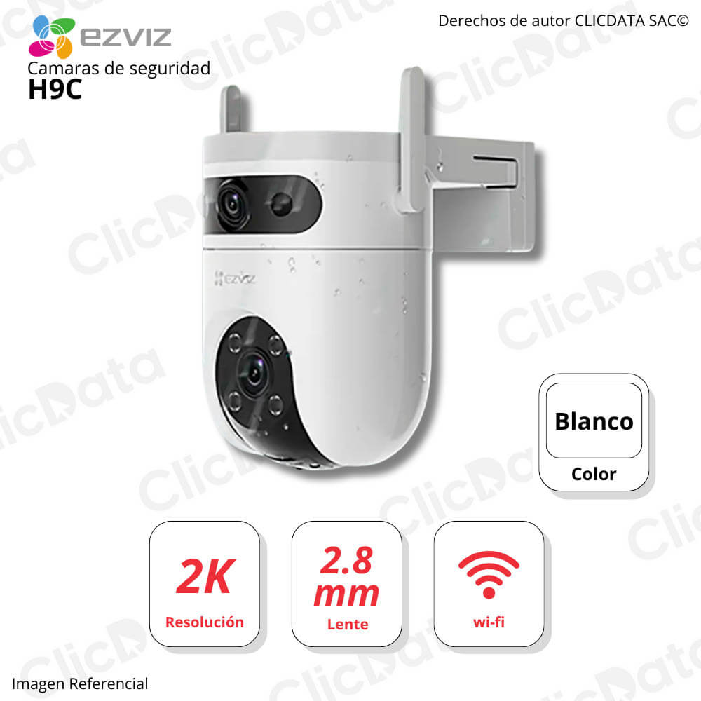 Cámara de seguridad EZVIZ H9C Dual Blanco Inalámbrica Resolución 2K