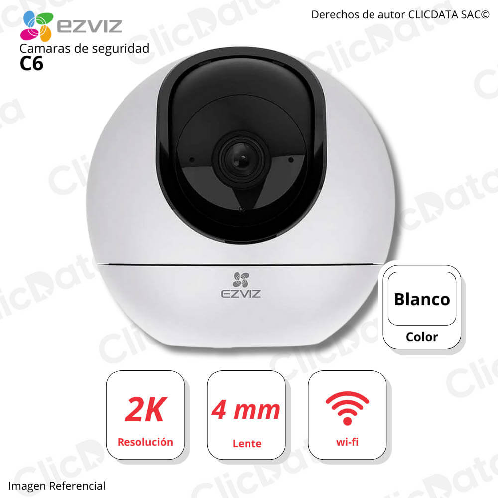 Cámara de seguridad EZVIZ C6 Blanco Inalámbrica Resolución 2K