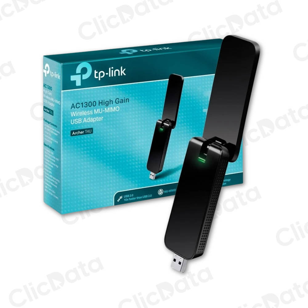 Adaptador USB WiFi TPLink Archer T4U AC1300 MUMIMO WIFI