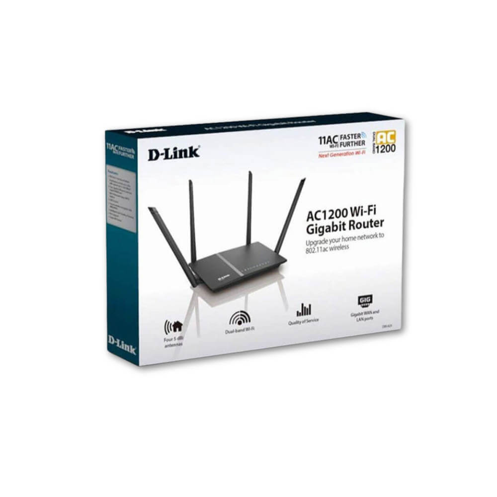 Router Wireless MUMIMO WiFi DLink DIR-825M AC1200 300Mbps