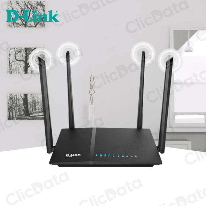 Router Wireless MUMIMO WiFi DLink DIR-825M AC1200 300Mbps