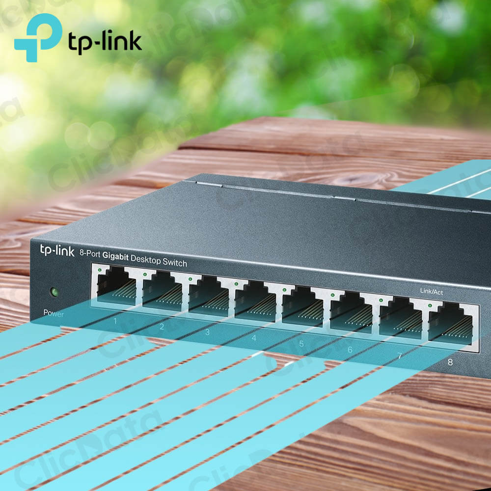 Switch TPLink TLS-G108 8 Pts Gigabit Metal