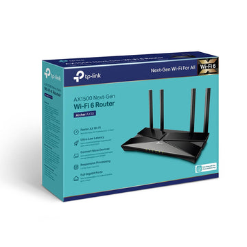 Router TPLink AX12 AX1500 4 Pts Gigabit WiFi 6 1.5Gpbs Doble banda