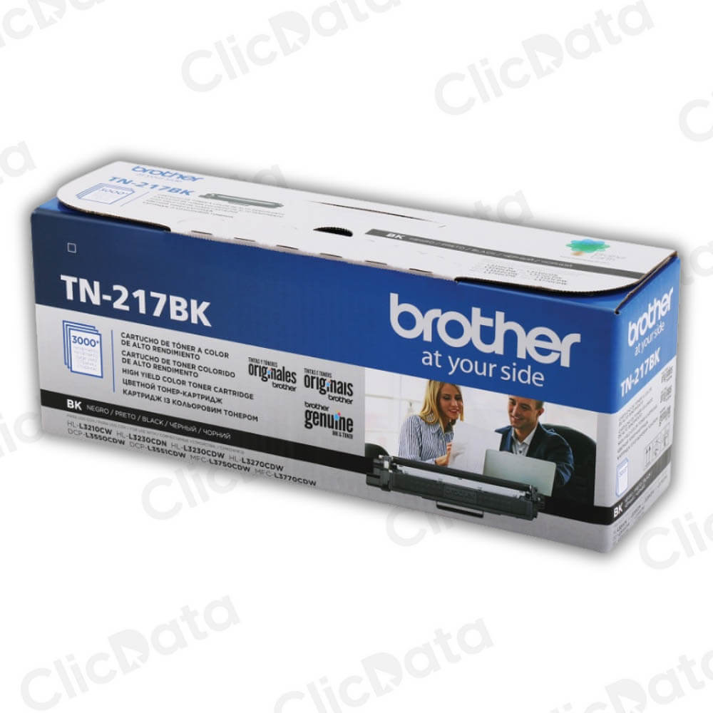Toner Brother TN 217BK Negro 3,000 Pág. L3270, L3551cdw Original