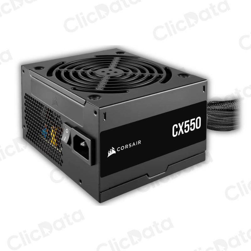 Fuente De Alimentación Corsair Cx550, 550 Watts, 80 Plus Bronze, Cx Series, Negro.
